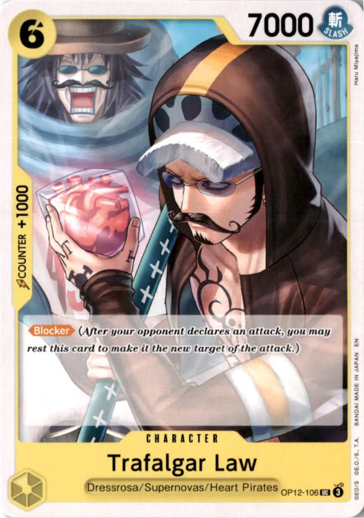 Trafalgar Law #OP12-106 - Legacy of the Master - One Piece Card Game - Uncommon - Near Mint