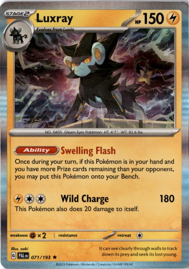 Luxray #071/193 - Paldea Evolved - Pokemon - Rare - Near Mint