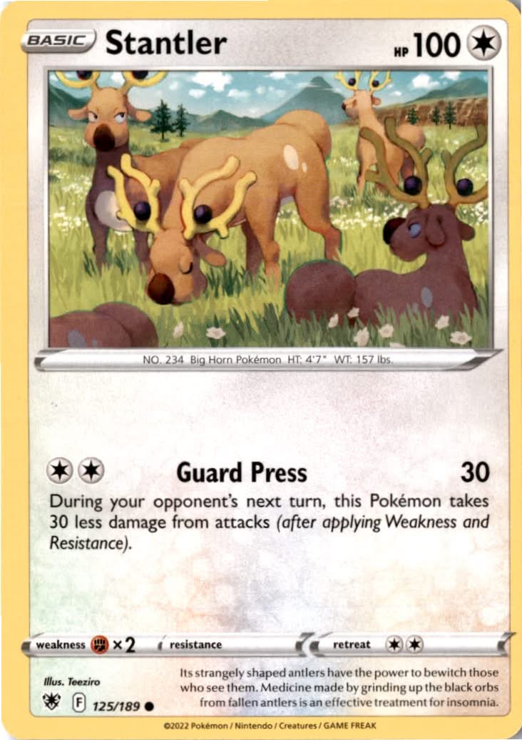 Stantler #125/189 - Astral Radiance - Pokemon - Common - Near Mint
