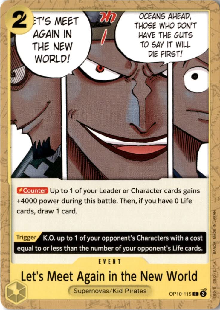 Let's Meet Again in the New World #OP10-115 - Royal Blood - One Piece Card Game - Common - Near Mint
