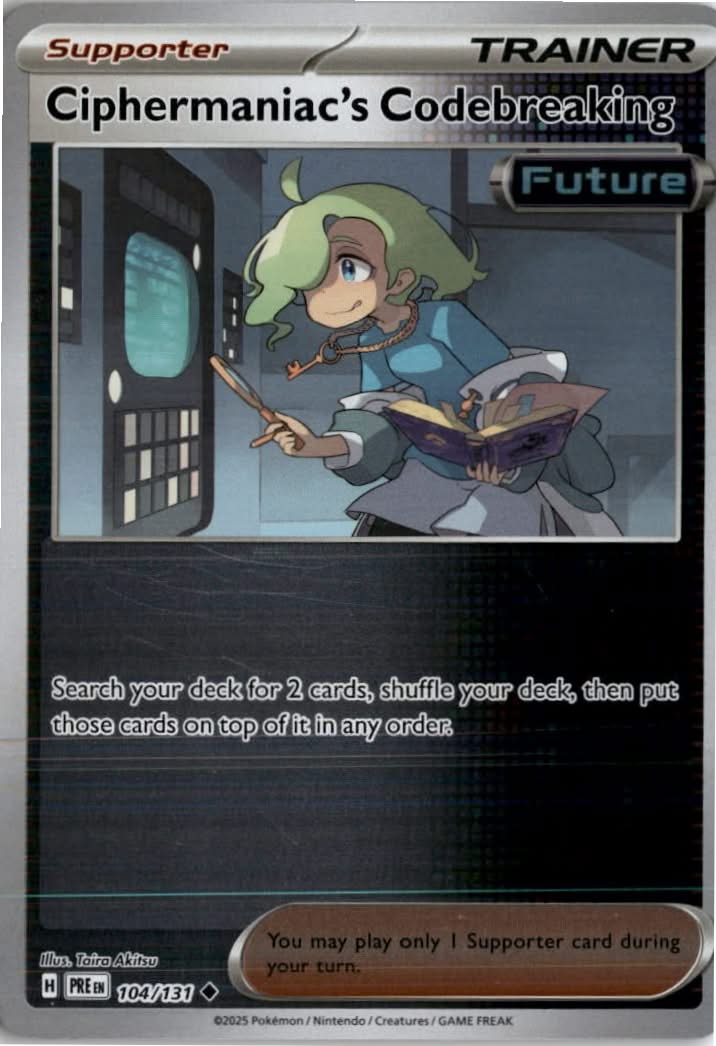 Ciphermaniac's Codebreaking #104/131 - Prismatic Evolutions - Pokemon - Uncommon - Near Mint