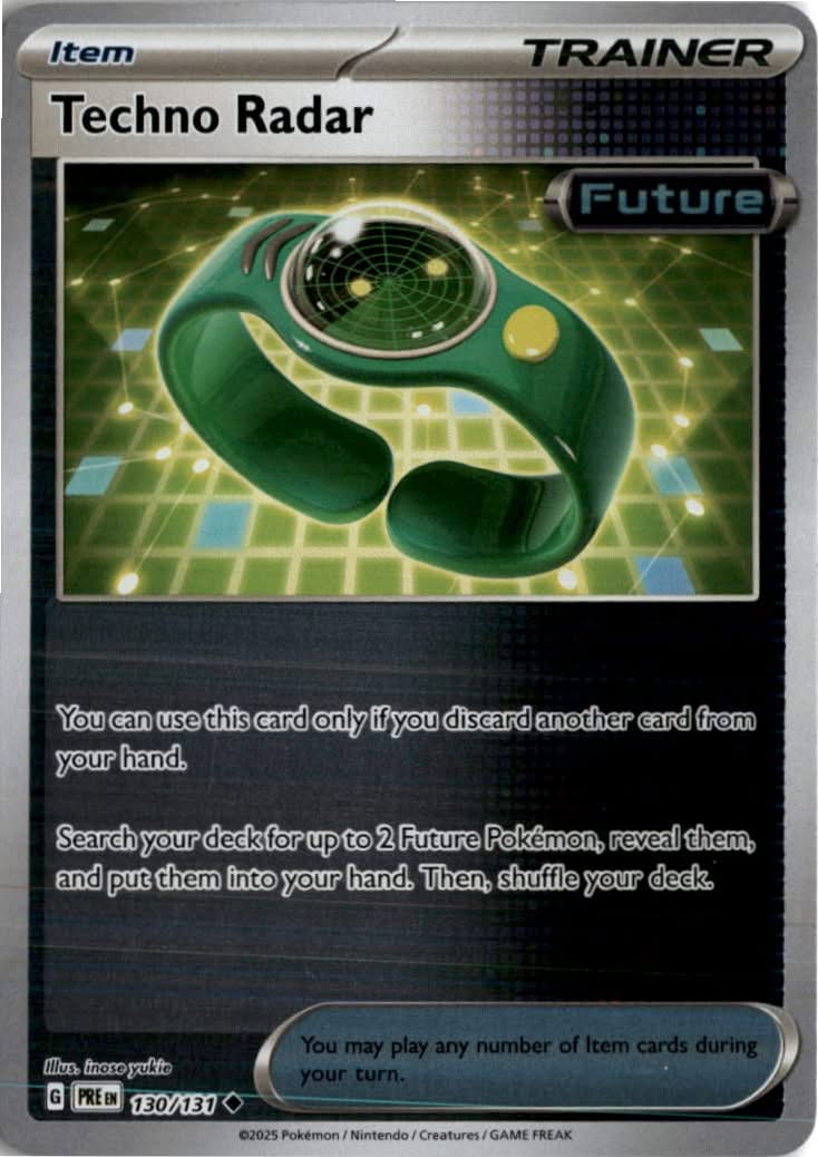 Techno Radar #130/131 - Prismatic Evolutions - Pokemon - Uncommon - Near Mint