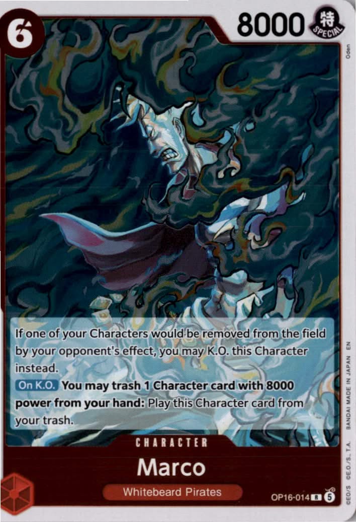 Marco (Ace Deck) (SD01 Reprint) #OP16-014 - Set Sail Deck Set - One Piece Card Game - Rare - Near Mint