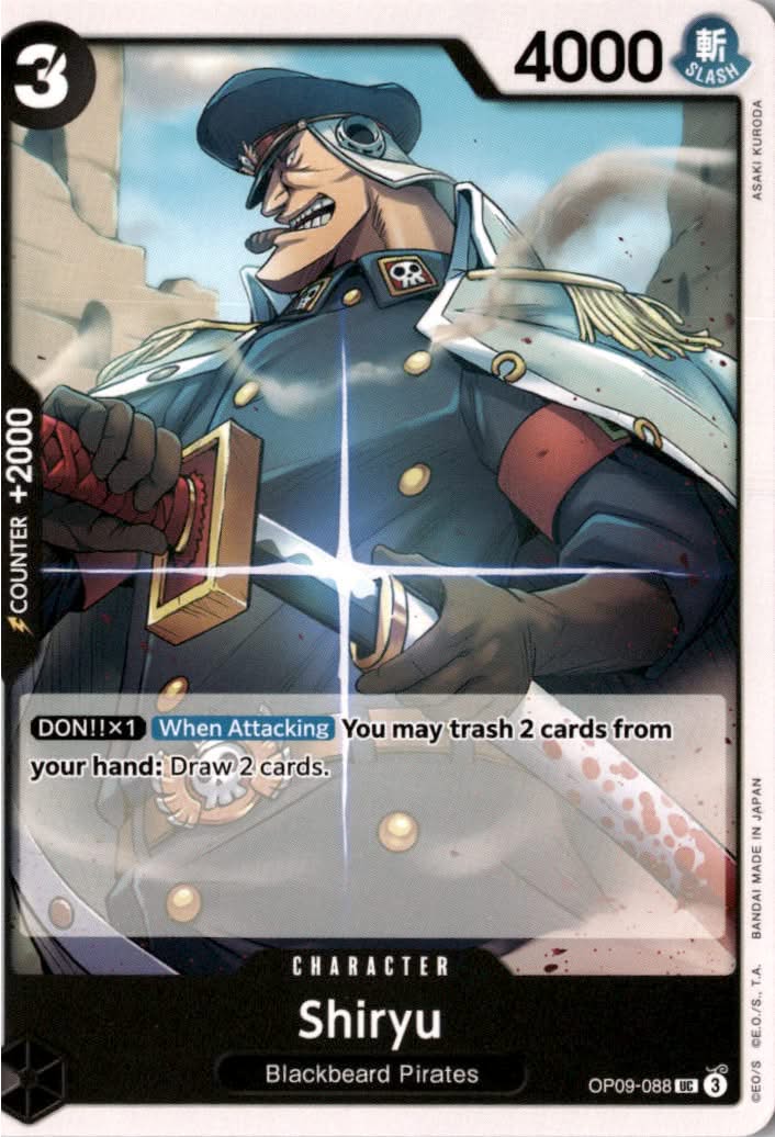 Shiryu #OP09-088 - Emperors in the New World - One Piece Card Game - Uncommon - Near Mint