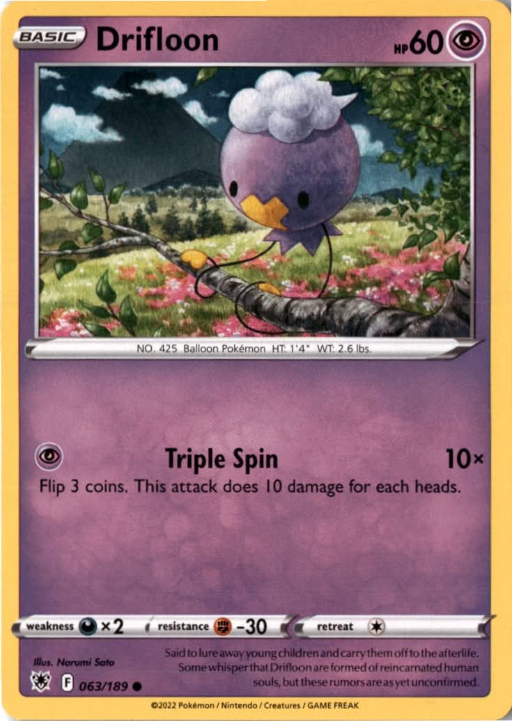 Drifloon #063/189 - Astral Radiance - Pokemon - Common - Near Mint