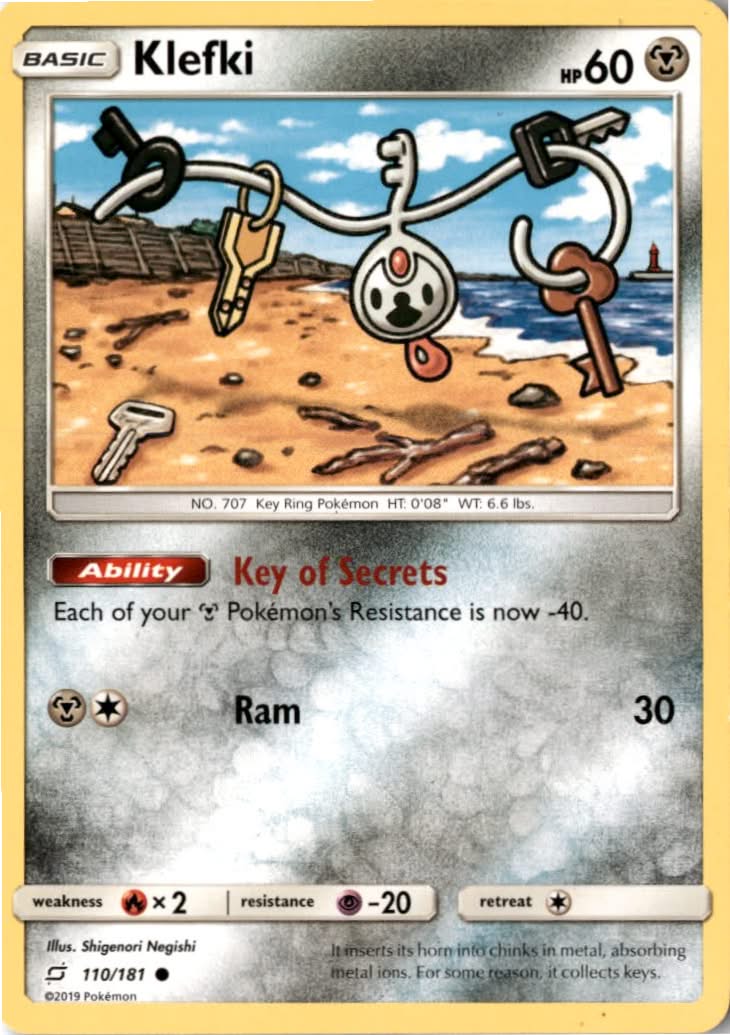 Klefki #110/181 - Team Up - Pokemon - Common - Lightly Played
