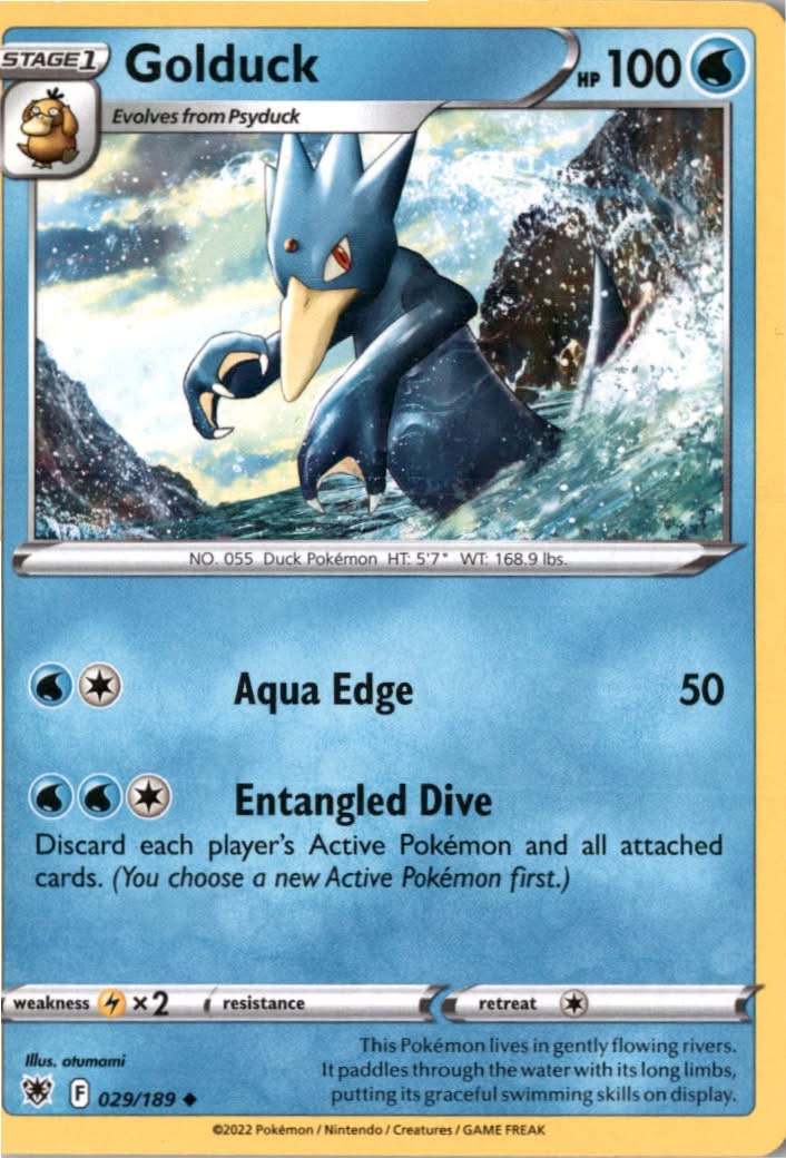Golduck #029/189 - Astral Radiance - Pokemon - Uncommon - Near Mint