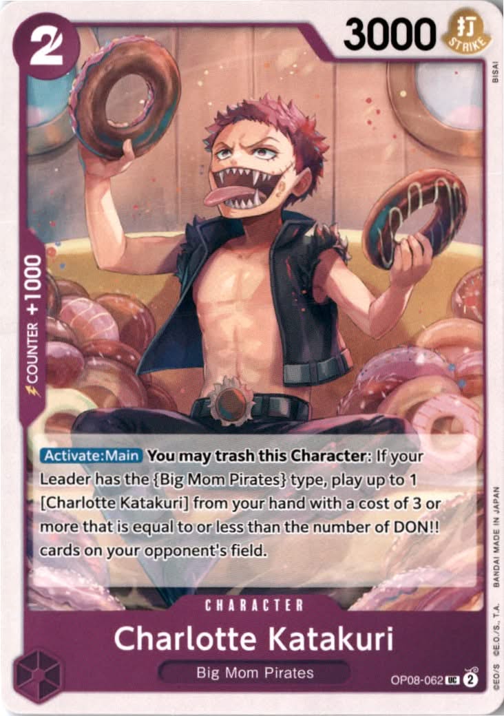 Charlotte Katakuri #OP08-062 - Two Legends - One Piece Card Game - Uncommon - Near Mint