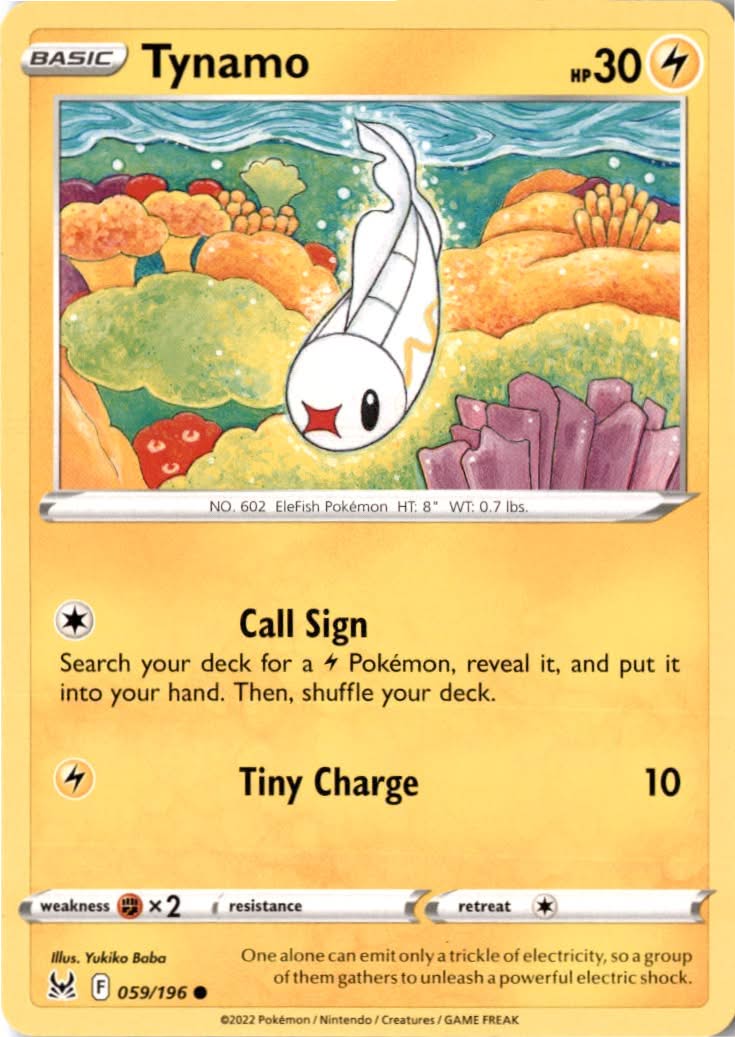 Tynamo #059/196 - Lost Origin - Pokemon - Common - Near Mint