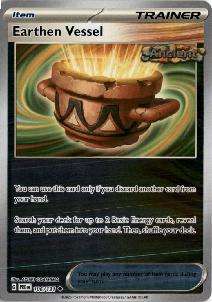 Earthen Vessel #106/131 - Prismatic Evolutions - Pokemon - Uncommon - Near Mint