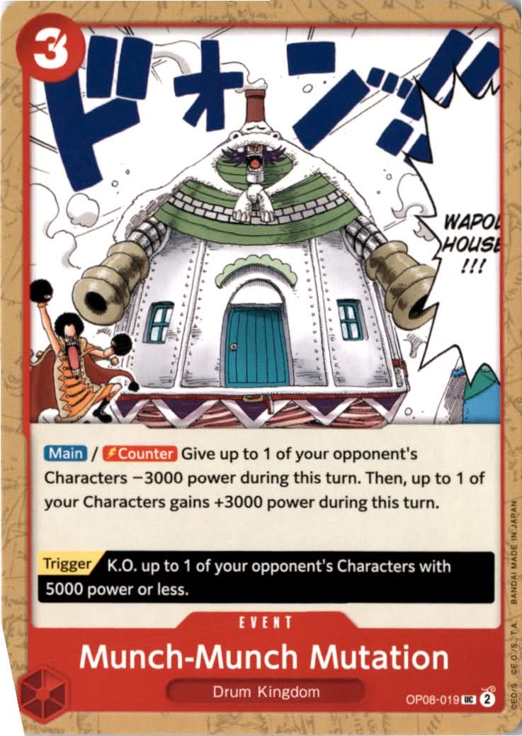Munch-Munch Mutation #OP08-019 - Two Legends - One Piece Card Game - Uncommon - Near Mint