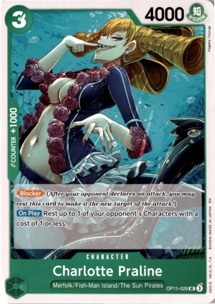 Charlotte Praline #OP11-029 - A Fist of Divine Speed - One Piece Card Game - Uncommon - Near Mint