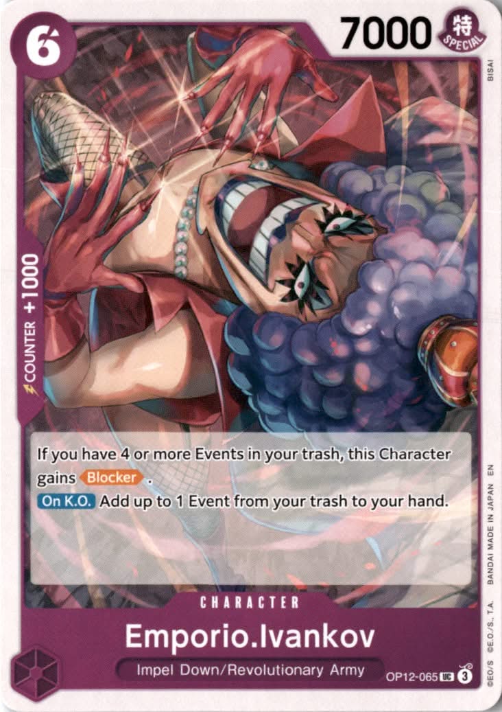 Emporio.Ivankov #OP12-065 - Legacy of the Master - One Piece Card Game - Uncommon - Near Mint