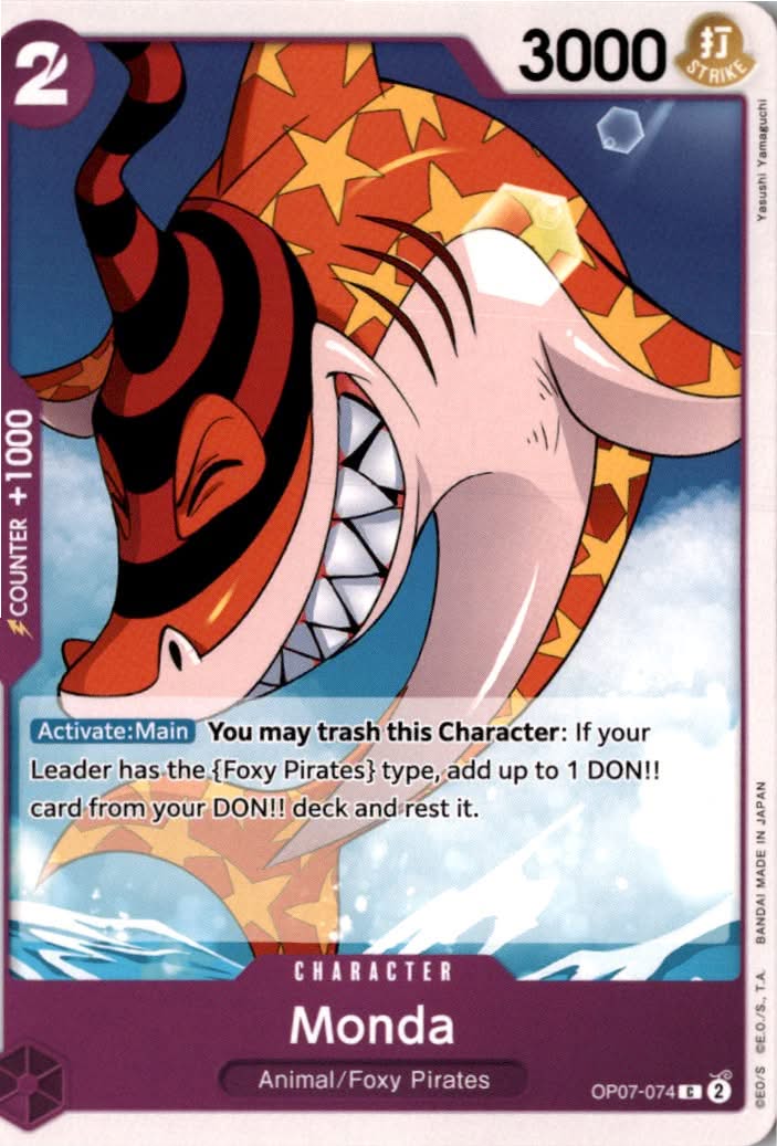 Monda #OP07-074 - 500 Years in the Future - One Piece Card Game - Common - Near Mint