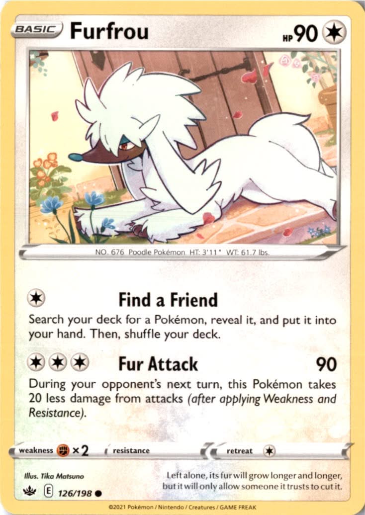 Furfrou #126/198 - Chilling Reign - Pokemon - Common - Near Mint