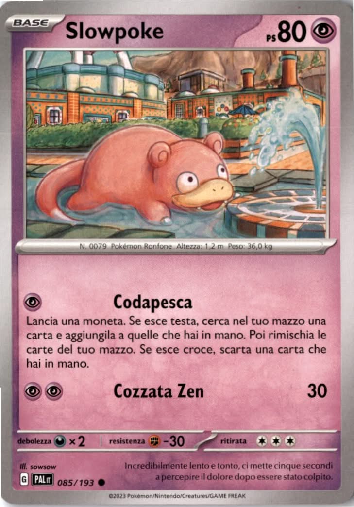 Slowpoke #085/193 - Paldea Evolved - Pokemon - Common - Near Mint