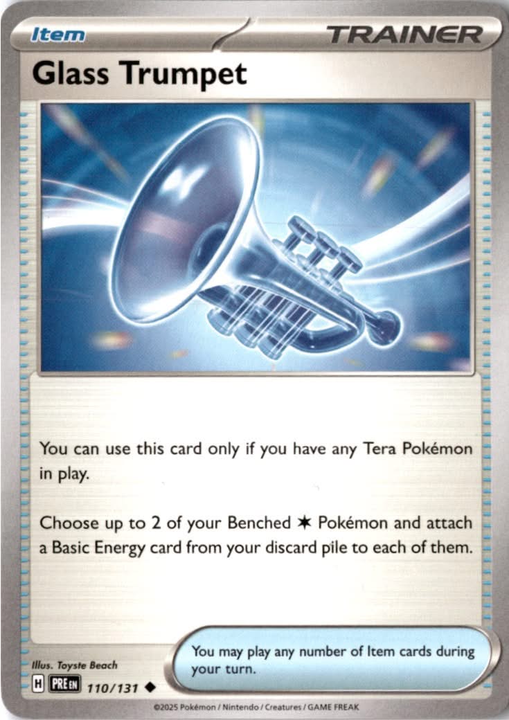 Glass Trumpet #110/131 - Prismatic Evolutions - Pokemon - Uncommon - Near Mint