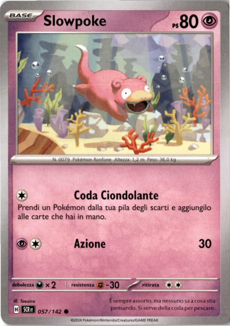 Slowpoke #057/142 - Stellar Crown - Pokemon - Common - Near Mint