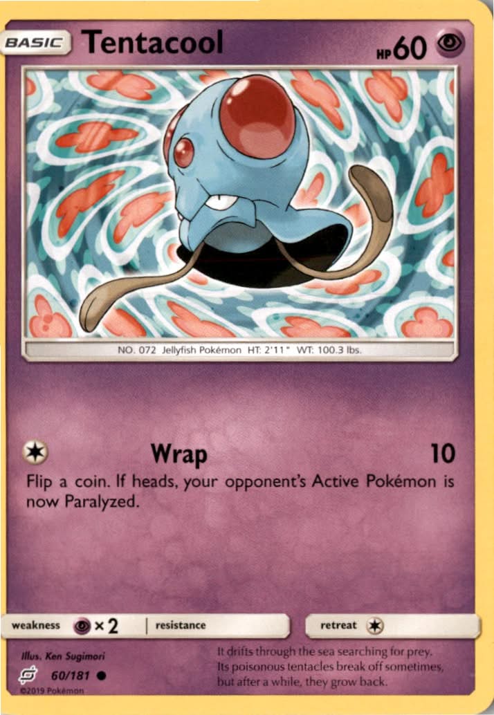 Tentacool #60/181 - Team Up - Pokemon - Common - Lightly Played