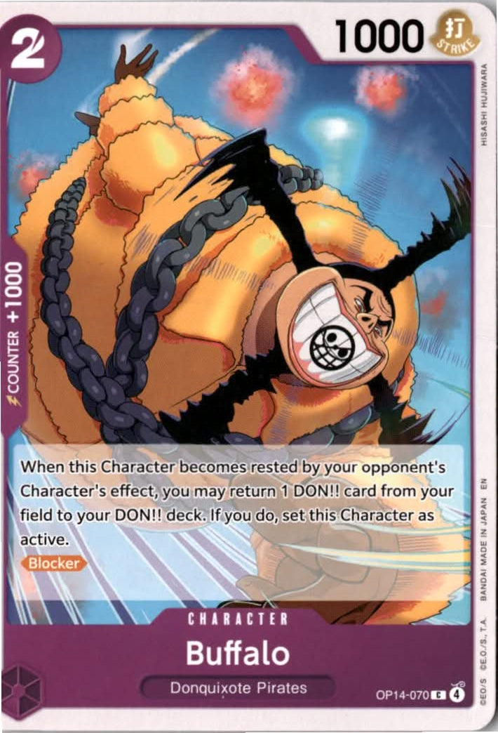 Buffalo #OP14-070 - The Azure Sea's Seven - One Piece Card Game - Common - Near Mint