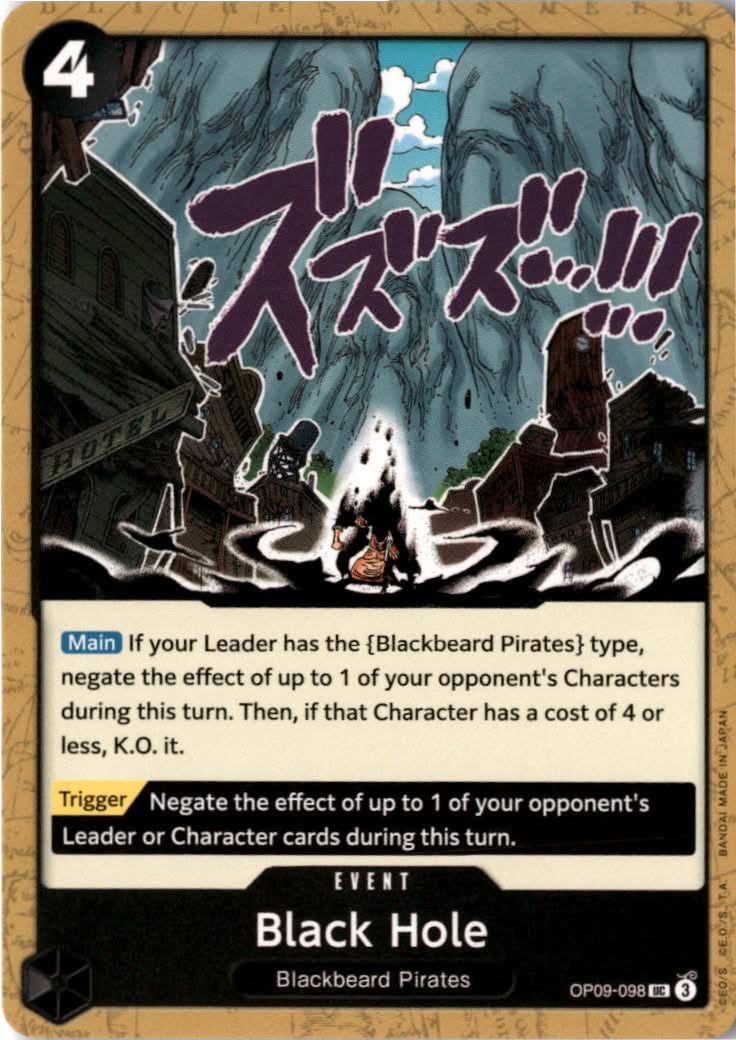 Black Hole (Reprint) (PRB-02 Reprint) #OP09-098 - Premium Booster -The Best- Vol. 2 - One Piece Card Game - Uncommon - Near Mint