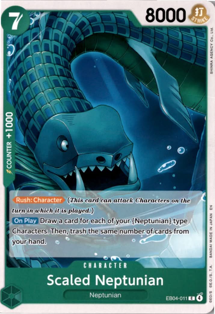 Scaled Neptunian (OP14 Reprint) #EB04-011 - The Azure Sea's Seven - One Piece Card Game - Common - Near Mint
