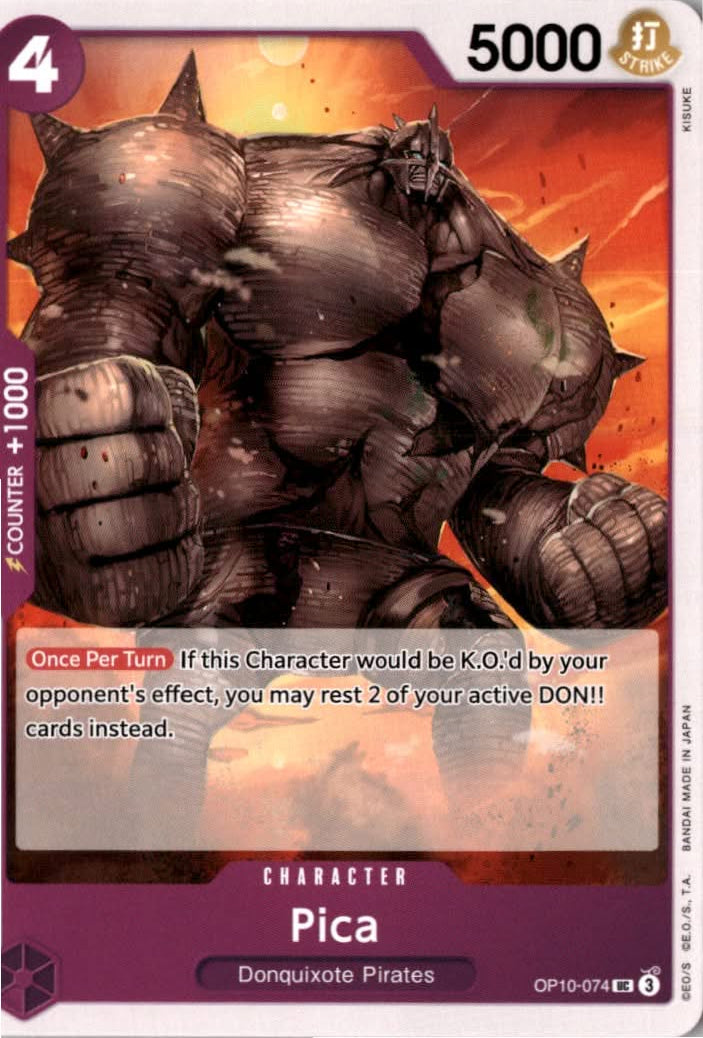 Pica #OP10-074 - Royal Blood - One Piece Card Game - Uncommon - Near Mint