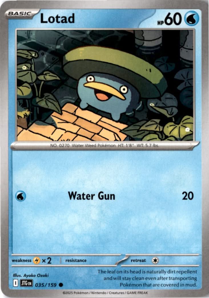Lotad #035/159 - Journey Together - Pokemon - Common - Near Mint
