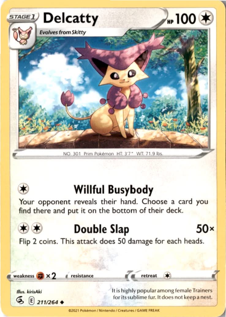 Delcatty #211/264 - Fusion Strike - Pokemon - Uncommon - Near Mint