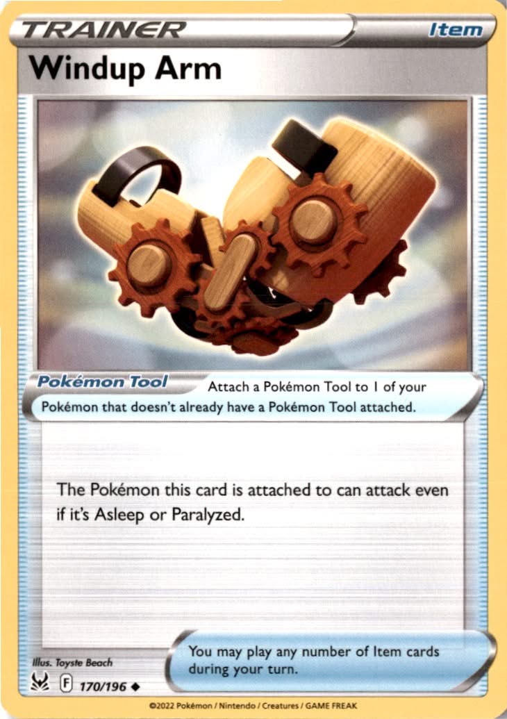 Windup Arm #170/196 - Lost Origin - Pokemon - Uncommon - Near Mint