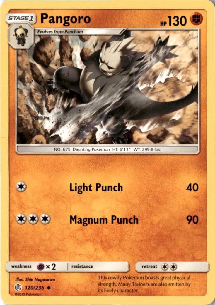 Pangoro #120/236 - Cosmic Eclipse - Pokemon - Uncommon - Near Mint