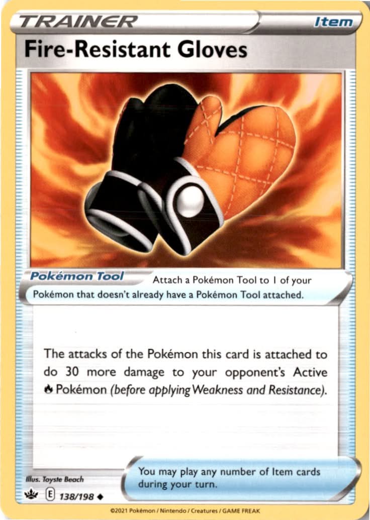 Fire-Resistant Gloves #138/198 - Chilling Reign - Pokemon - Uncommon - Near Mint