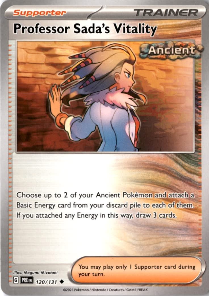 Professor Sada's Vitality #120/131 - Prismatic Evolutions - Pokemon - Uncommon - Near Mint