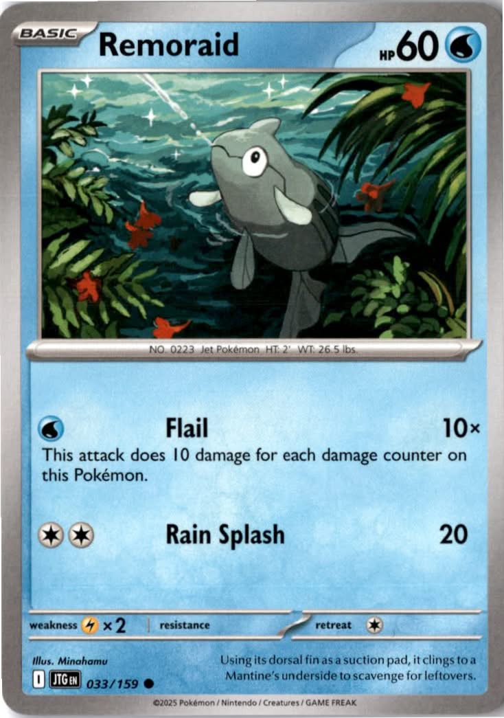 Remoraid #033/159 - Journey Together - Pokemon - Common - Near Mint