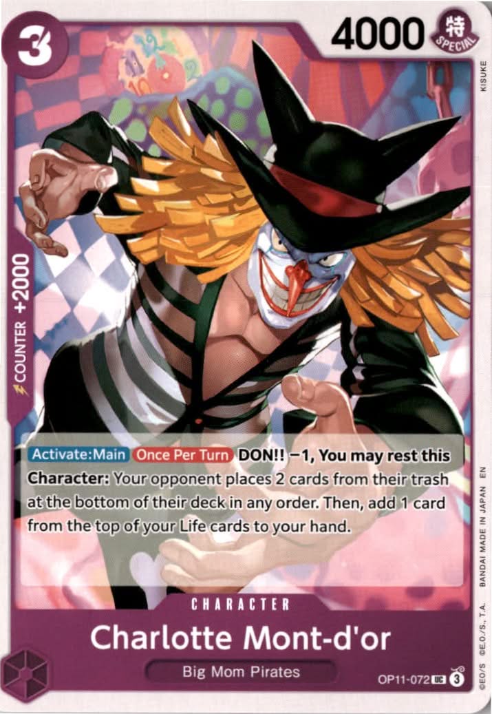 Charlotte Mont-d'or #OP11-072 - A Fist of Divine Speed - One Piece Card Game - Uncommon - Near Mint