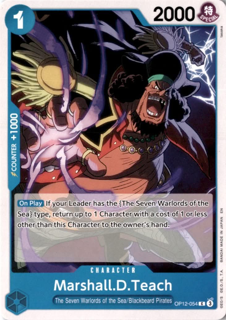 Marshall.D.Teach #OP12-054 - Legacy of the Master - One Piece Card Game - Common - Near Mint