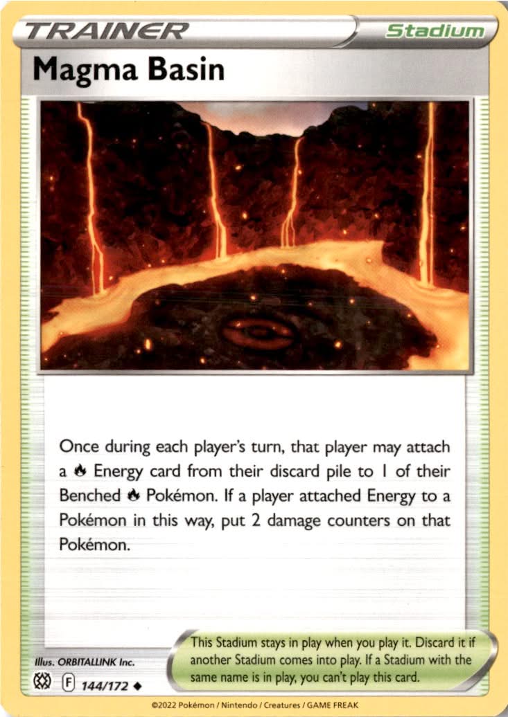 Magma Basin #144/172 - Brilliant Stars - Pokemon - Uncommon - Near Mint