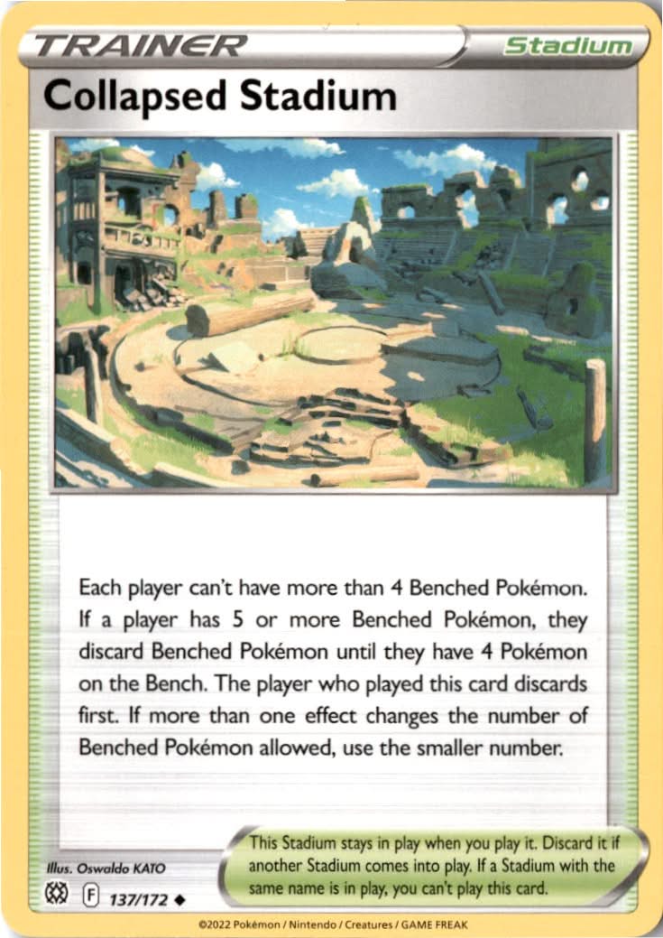 Collapsed Stadium #137/172 - Brilliant Stars - Pokemon - Uncommon - Near Mint