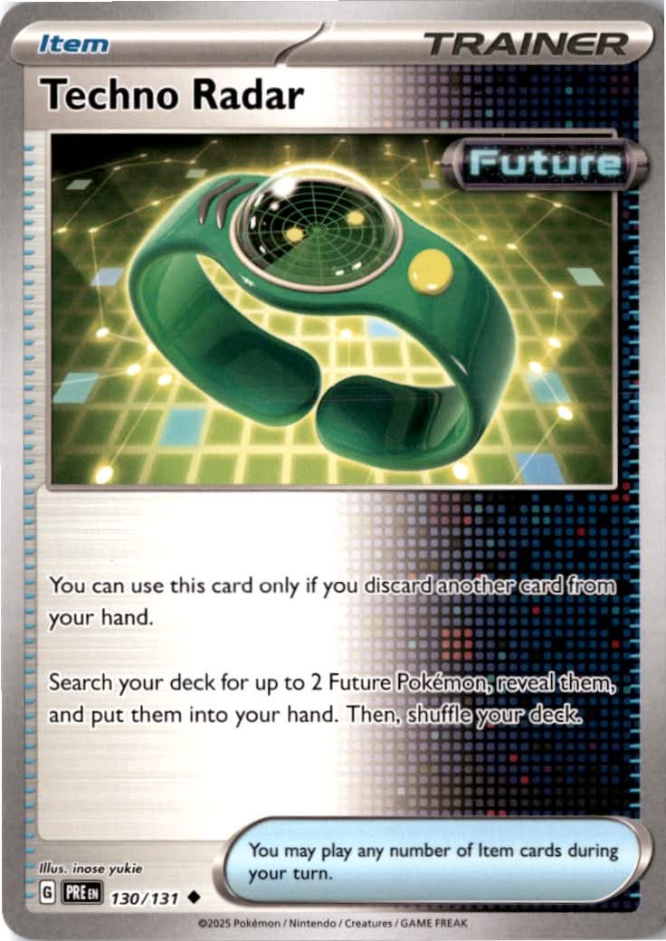 Techno Radar #130/131 - Prismatic Evolutions - Pokemon - Uncommon - Near Mint