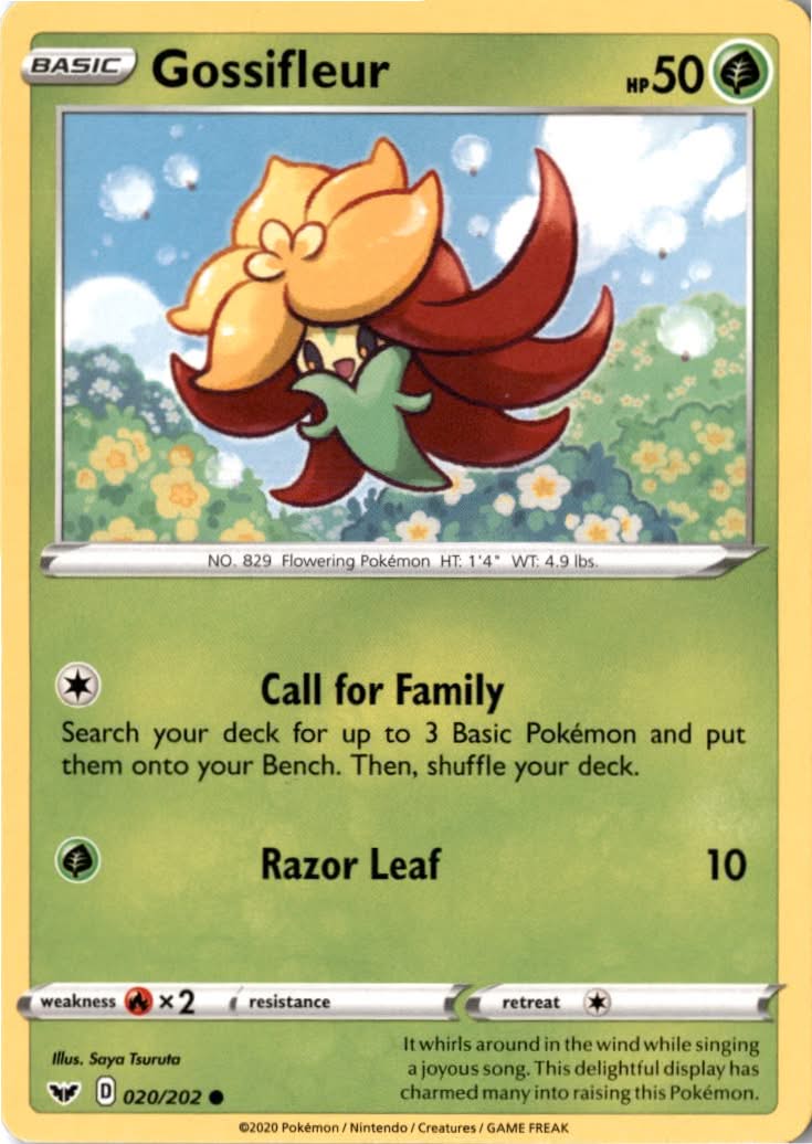 Gossifleur #20/202 - Sword & Shield - Pokemon - Common - Near Mint