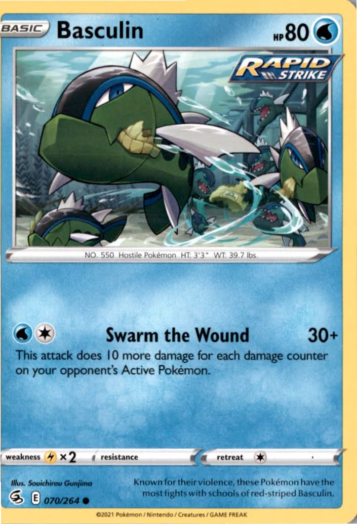 Basculin #70/264 - Fusion Strike - Pokemon - Common - Near Mint
