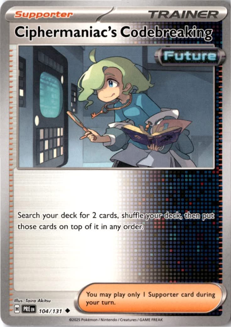 Ciphermaniac's Codebreaking #104/131 - Prismatic Evolutions - Pokemon - Uncommon - Near Mint