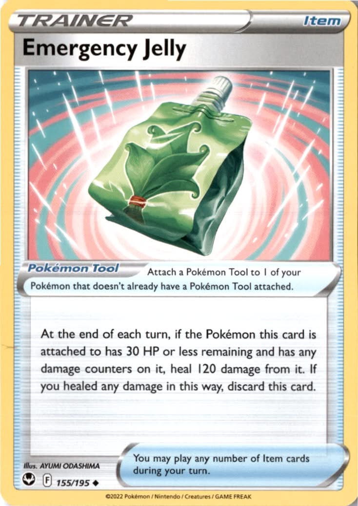 Emergency Jelly #155/195 - Silver Tempest - Pokemon - Uncommon - Near Mint