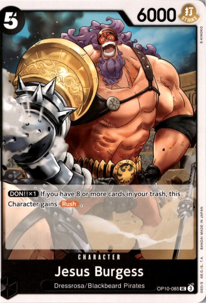 Jesus Burgess #OP10-085 - Royal Blood - One Piece Card Game - Uncommon - Near Mint