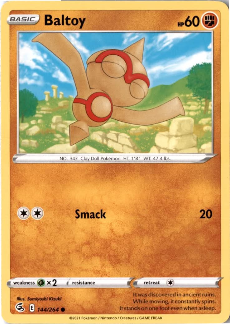 Baltoy #144/264 - Fusion Strike - Pokemon - Common - Near Mint
