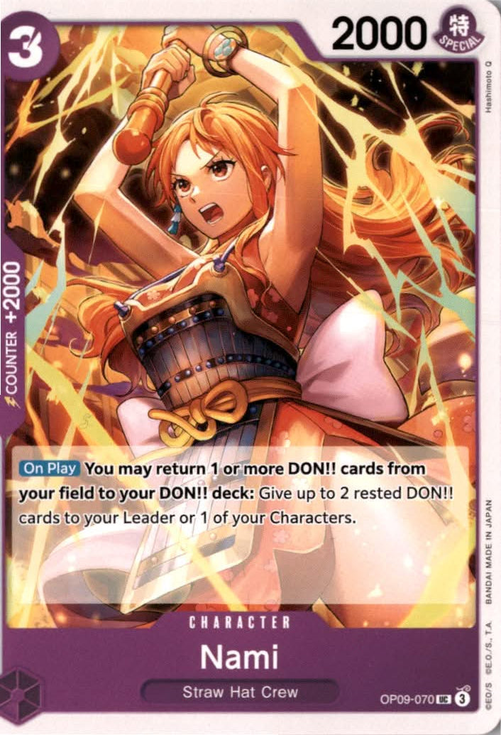 Nami #OP09-070 - Emperors in the New World - One Piece Card Game - Uncommon - Near Mint