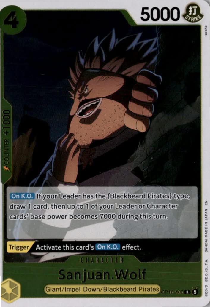Sanjuan.Wolf #OP16-106 - The Time of Battle - One Piece Card Game - Rare - Near Mint
