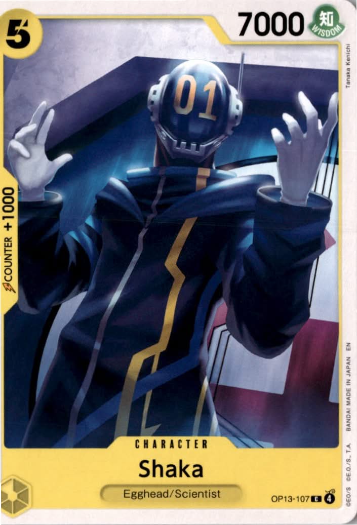 Shaka #OP13-107 - Carrying On His Will - One Piece Card Game - Common - Near Mint