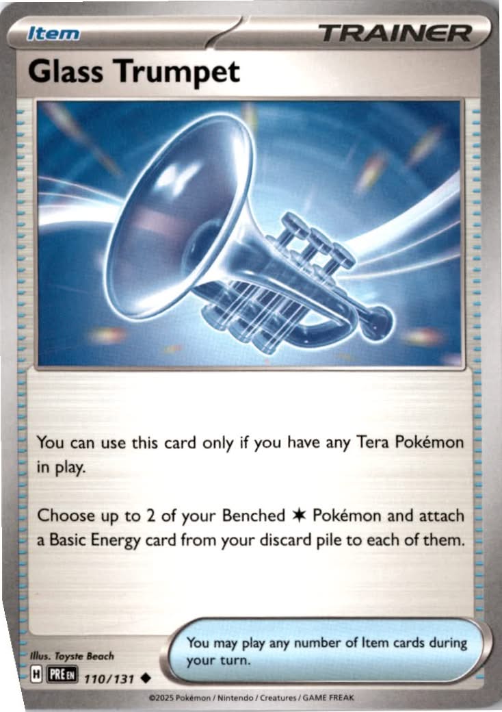Glass Trumpet #110/131 - Prismatic Evolutions - Pokemon - Uncommon - Near Mint