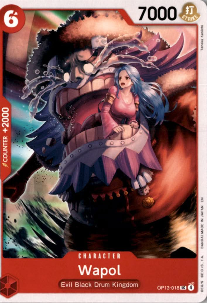 Wapol #OP13-018 - Carrying On His Will - One Piece Card Game - Uncommon - Near Mint
